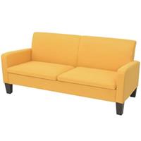 vidaXL Sofa 3-Sitzersofa 180 x 65 x76 cm Gelb