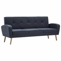 vidaXL 3-Sitzer-Sofa Stoff Dunkelgrau Grau