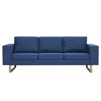 vidaXL 3-Sitzer-Sofa Stoff  Blau