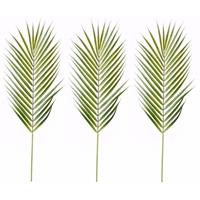 3x Kunstplanten Chamaedorea palm bladeren 75 cm Groen