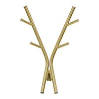 Leitmotiv Kapstokken Wall coat rack Deer steel Goudkleurig