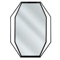 NIRE Wandspiegel Zwart Glas