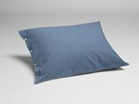 Yumeko Kussensloop velvet flanel denim blue 50x60