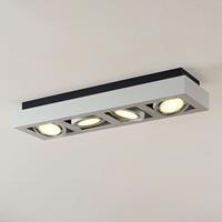 Arcchio LED plafondspot Ronka, met vier lampjes, lang, wit