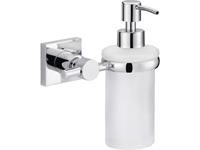 tesa hukk Seifenspender 200ml Chrom (glänzend), Weiß (satiniert)