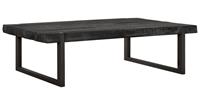 24Designs Beam Black Salontafel 120x80x35 - Gerecycled Teakhout Zwart Gebeitst