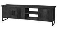24Designs Beam Black NO.2 TV-meubel 180x40x55 - Gerecycled Teakhout