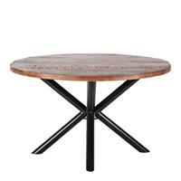 Eleonora Eettafel Rond Hout Bruin 76 x Ø130