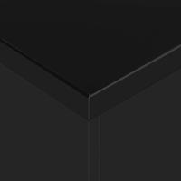 vidaXL Eettafel verlengbaar 175x90x75 cm hoogglans zwart