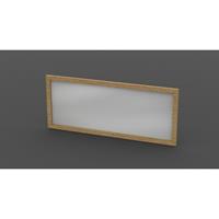 Forzalaqua Gela spiegel 120X50X2cm Smoke massief eiken