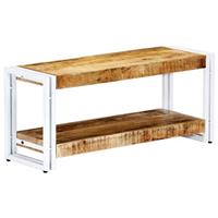 vidaXL TV-Schrank 90 x 30 x 40 cm Massivholz Mango Braun