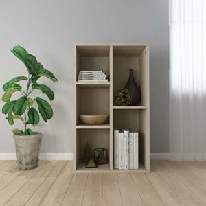 Boekenkast/dressoir 50x25x80 Cm Spaanplaat Sonoma Eikenkleurig