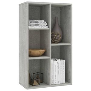 vidaXL Bücherregal/Sideboard Betongrau 45×25×80 cm Spanplatte Grau