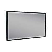 Douche Concurrent Badkamerspiegel met LED-Verlichting Condensvrij 100x60 cm Mat Zwart