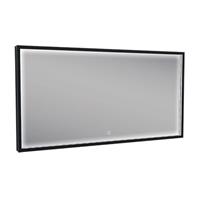 Douche Concurrent Badkamerspiegel met LED-Verlichting Condensvrij 120x60 cm Mat Zwart