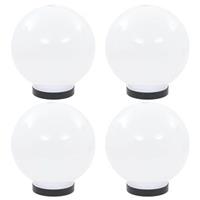 vidaXL LED-bollampen 4 st rond 20 cm PMMA