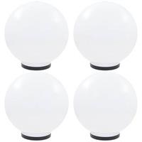 vidaXL LED-bollampen 4 st rond 40 cm PMMA