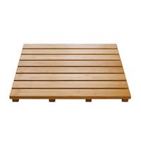 Badkamermat Grating Nature 52x52 cm hout