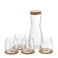 BigBuy Home Glasset Debonair Kork Kanna (4 pcs)