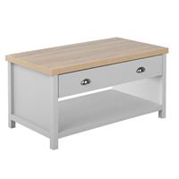 Beliani Salontafel licht grijs CLIO