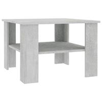 vidaXL Couchtisch Betongrau 60 x 60 x 42 cm Spanplatte Grau