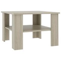 VidaXL Salontafel 60x60x42 cm spaanplaat sonoma eikenkleur