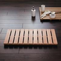 Badkamermat Grating Nature 72x38 cm hout