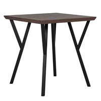 Beliani Eettafel donkerbruin 70 x 70 cm BRAVO