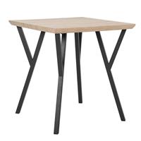 Beliani Eettafel lichtbruin 70 x 70 cm BRAVO