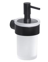 sapho Zeepdispenser  Pirenei Hangend 125 ML Mat Zwart / Satijnglas