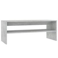 VidaXL Salontafel 100x40x40 cm spaanplaat betongrijs