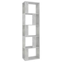 VidaXL Boekenkast/kamerscherm 45x24x159 Cm Bewerkt Hout Betongrijs