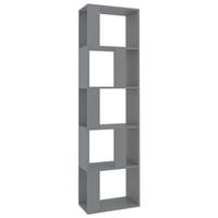 Boekenkast/Kamerscherm 45x24x159 cm spaanplaat grijs