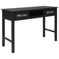 VidaXL Wandtafel 110x45x76 cm hout zwart