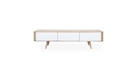 Gazzda Ena TV Sideboard - Houten TV-meubel - Whitewash - 180 x 42 cm