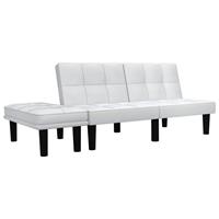 vidaXL 2-Sitzer-Sofa  Weiß