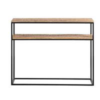 Leen Bakker Haltafel Kyan - zwart/naturel - 79x100x30 cm
