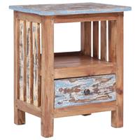vidaXL Nachtkastje 41x30x50 cm massief gerecycled hout