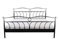 Ebuy24 - Linax Bett Metall 180x200 cm, schwarz. - Schwarz