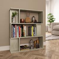 vidaXL Bücherregal/Raumteiler Sonoma-Eiche 80×24×96 cm Spanplatte Braun