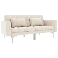 vidaXL Schlafsofa  Creme