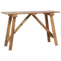 vidaxl Wandtafel 130x40x80 cm gemengd gerecycled hout