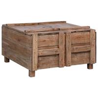 vidaXL Couchtisch 65×65×38 cm Recyceltes Massivholz Braun