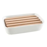 Nemo Stock Natural Pura zeephouder 130 x 90 x 25 mm materiaal porseleinhout wit CP907/PL/M16