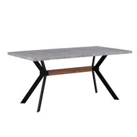 Beliani Eettafel beton-look 160 x 90 cm BENSON