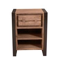 artistiqliving Artistiq Nachtkastje Live Edge - Bruin