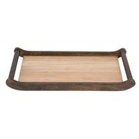 Cosy & Trendy Houten dienblad/serveerblad 42 x 24 cm Bruin