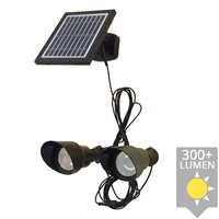 slk Solar wandspot Heads complete set met twee spots en los solarpaneel