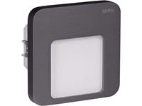 Zamel Moza LED-Wandeinbauleuchte 0.42W Warm-Weiß Graphit