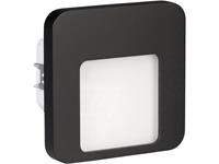 Zamel 01-221-62 Moza LED-wandinbouwlamp LED LED vast ingebouwd 0.42 W Zwart